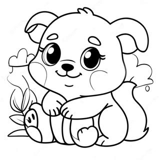 Cute Baby Animals Coloring Page 48015-39916