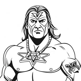 Bold And Easy Wwe Coloring Page 4801-3858