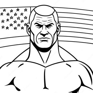 Bold And Easy Wwe Coloring Page 4801-3859