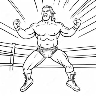 Vibrant Wwe Wrestler Jumping Coloring Page 4802-3863