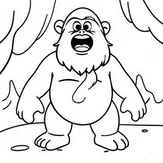 Abominable Snowman Coloring Page 48044-39934