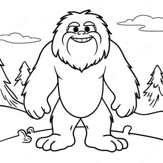 Abominable Snowman Coloring Page 48044-39935