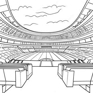 Football Stadium Coloring Pages