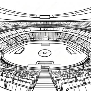 Exciting Football Stadium Under The Lights Coloring Page 48065-39973