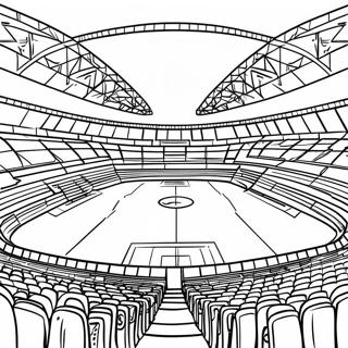 Exciting Football Stadium Under The Lights Coloring Page 48065-39974