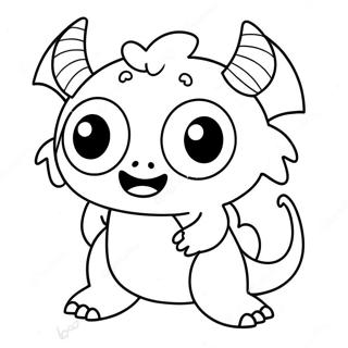 Cute Monster Coloring Page 48074-39954