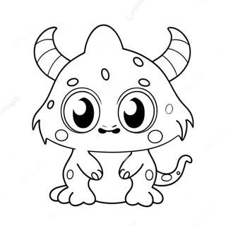 Cute Monster Coloring Page 48074-39955