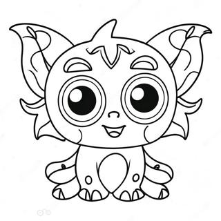 Playful Monster With Big Eyes Coloring Page 48075-39964