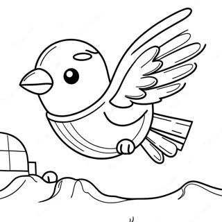 Lego Robin In Flight Coloring Page 48085-39969