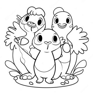 Fun Ohana Family Coloring Page 48095-39985