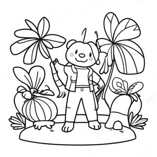 Fun Ohana Family Coloring Page 48095-39988