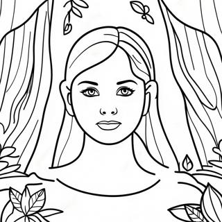 Madison In A Magical Forest Coloring Page 48105-39993