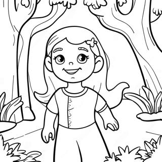 Madison In A Magical Forest Coloring Page 48105-39994