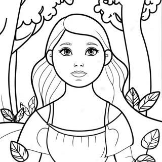 Madison In A Magical Forest Coloring Page 48105-39995