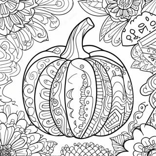 Halloween Zentangle Pumpkin Coloring Page 48114-39978