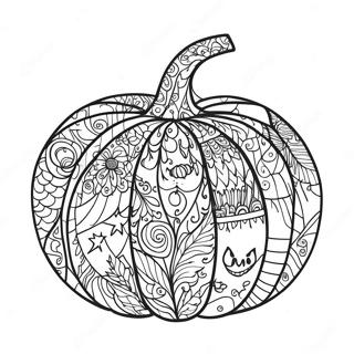 Halloween Zentangle Pumpkin Coloring Page 48114-39979