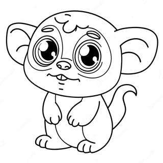 Cute Gizmo With Big Eyes Coloring Page 48125-40013