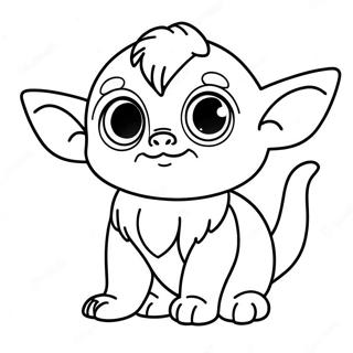 Cute Gizmo With Big Eyes Coloring Page 48125-40014