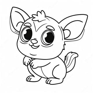 Cute Gizmo With Big Eyes Coloring Page 48125-40015