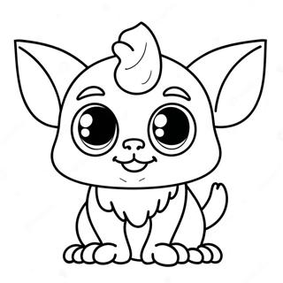 Cute Gizmo With Big Eyes Coloring Page 48125-40016