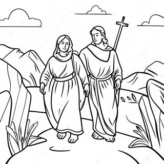 Faithful And Christian Journey Coloring Page 48135-40006