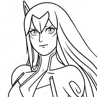 Zero Two Coloring Page 48144-40024