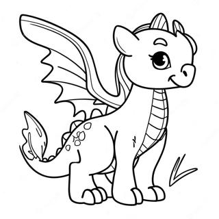 Fantasy Dragon Girl With Wings Coloring Page 48155-40032