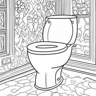 Titan Skibidi Toilet Coloring Pages