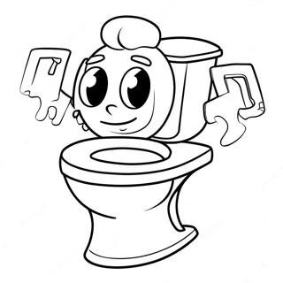 Funny Titan Skibidi Toilet Coloring Page 48165-40044