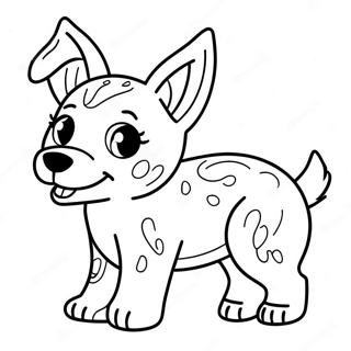 Playful Blue Heeler Puppy Coloring Page 48185-40050