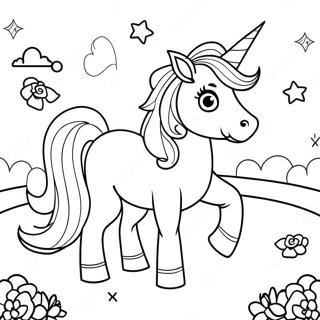 Unicorn Among Us Coloring Pages