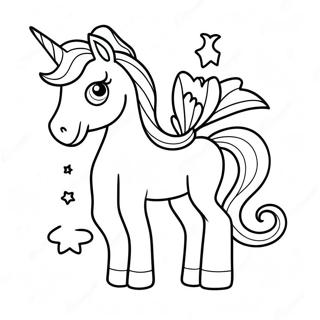 Colorful Unicorn Among Us Crewmate Coloring Page 48205-40085