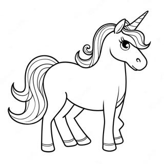 Colorful Unicorn Among Us Crewmate Coloring Page 48205-40087