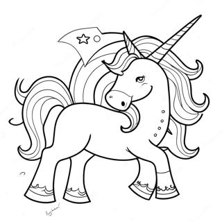 Colorful Unicorn Among Us Crewmate Coloring Page 48205-40088