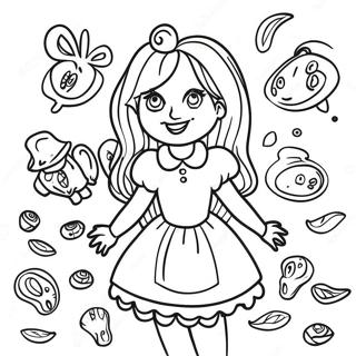 Alice S Nightmare In Wonderland Coloring Page 48214-40072