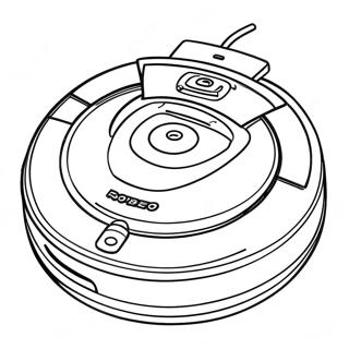 Roomba Cleaning Robot Coloring Page 48254-40106