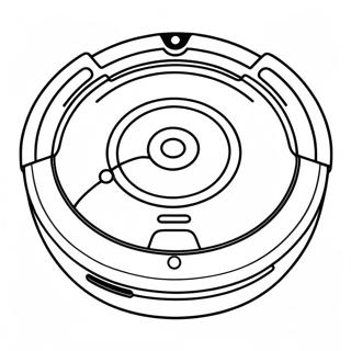 Roomba Cleaning Robot Coloring Page 48254-40107