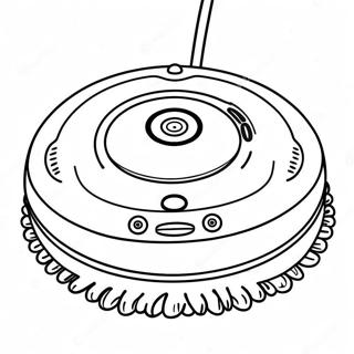 Cute Roomba With Smiling Face Coloring Page 48255-40114