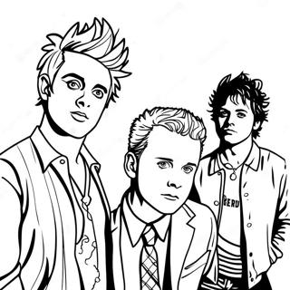 Green Day Coloring Pages