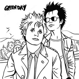 Green Day Coloring Page 48274-40126