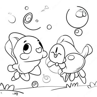 Cheerful Sundrop And Moondrop Friends Coloring Page 48285-40130