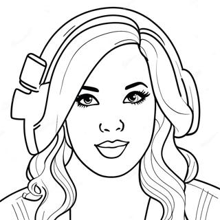 Pop Music Stars Coloring Pages