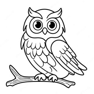 Wise Ravenclaw Owl Coloring Page 48305-40149