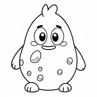 Cute Pou Character Coloring Page 48315-40153