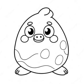 Cute Pou Character Coloring Page 48315-40155