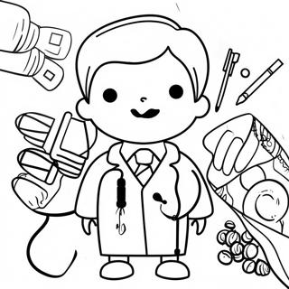 When I Grow Up Doctor Coloring Page 48324-40159