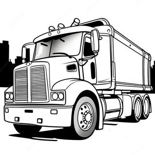 Flatbed Truck Coloring Page 48334-40170