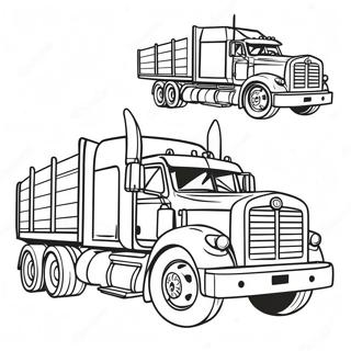 Flatbed Truck Coloring Page 48334-40171