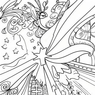 Colorful Christian Flag Coloring Page 48365-40198