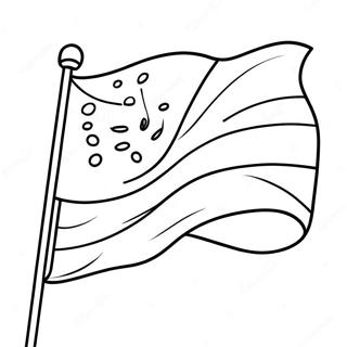 Colorful Christian Flag Coloring Page 48365-40199